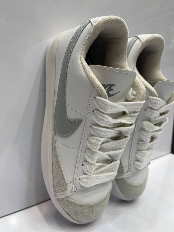 بلیزر نایک Nike دخترانه سفید طوسی - تصویر 3