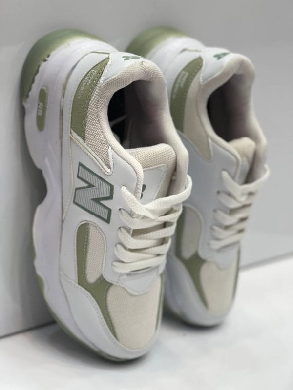 کتونی نیوبالانس سفید سبز NB - تصویر 5