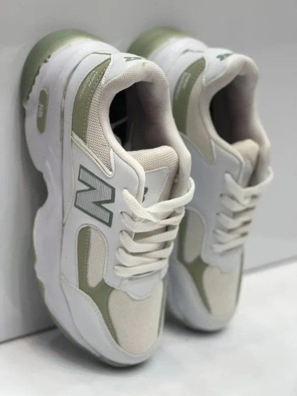کتونی نیوبالانس سفید سبز NB - تصویر 5