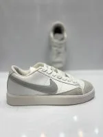 بلیزر نایک Nike دخترانه سفید طوسی - تصویر 4