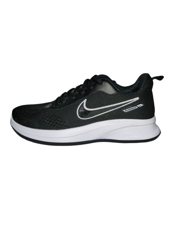 کفش اسپرت رانینگ طرح  نایک Nike دخترانه مشکی زیره سفید - تصویر 2