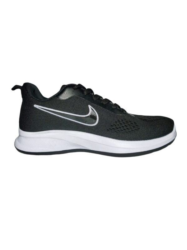 کفش اسپرت رانینگ طرح  نایک Nike دخترانه مشکی زیره سفید - تصویر 3