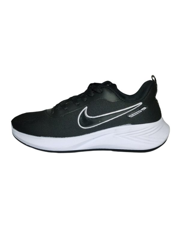 کفش اسپرت رانینگ طرح Nike مردانه مشکی بندی - تصویر 2