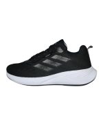 کفش اسپرت رانینگ طرح adidas مردانه مشکی بندی - تصویر 2