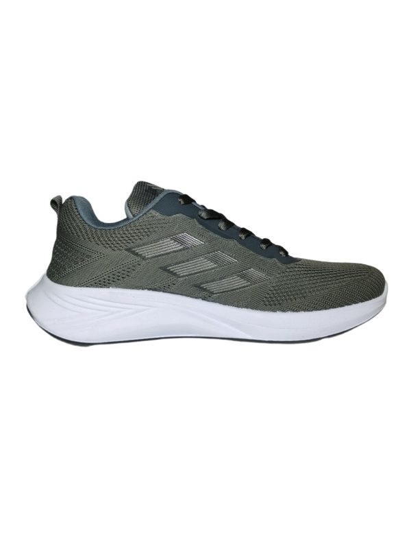 کفش اسپرت رانینگ طرح adidas مردانه طوسی بندی - تصویر 3