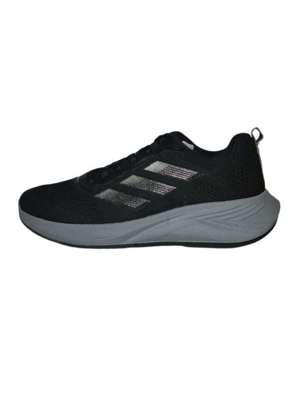 کفش اسپرت رانینگ طرح adidas مردانه مشکی بندی - تصویر 2