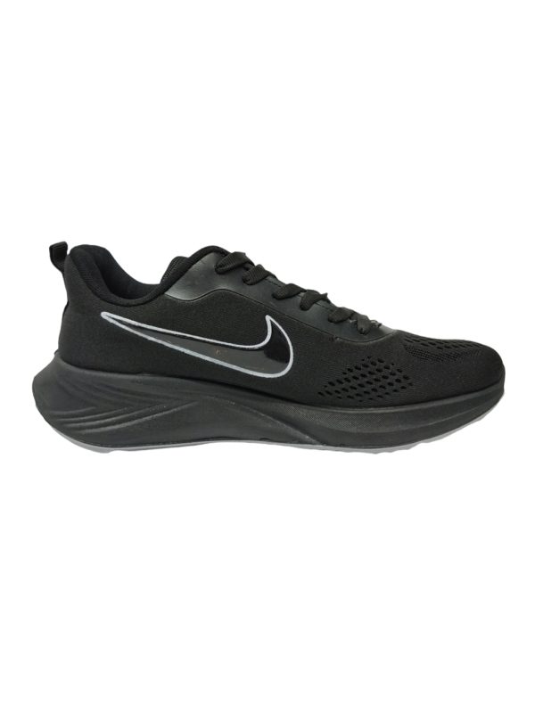 کفش اسپرت رانینگ طرح Nike مردانه تمام مشکی - تصویر 3