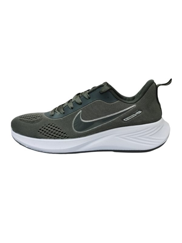 کفش اسپرت رانینگ طرح Nike مردانه طوسی بندی - تصویر 2