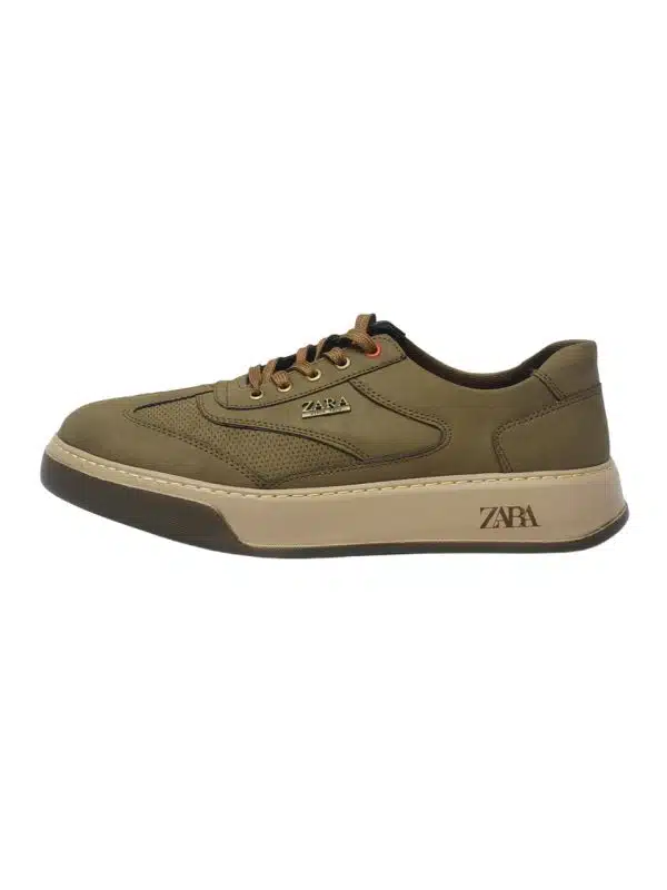 کفش کتونی مردانه چرم مصنوعی طرح زارا Zara دوردوخت - تصویر 2