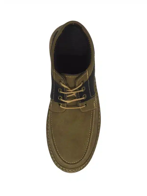 کفش کتونی چرم مصنوعی مردانه طرح کلارک Clarks دوردوخت - تصویر 4