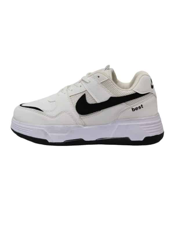 کتونی زیره بلند طرح نایک سفید nike best - تصویر 2