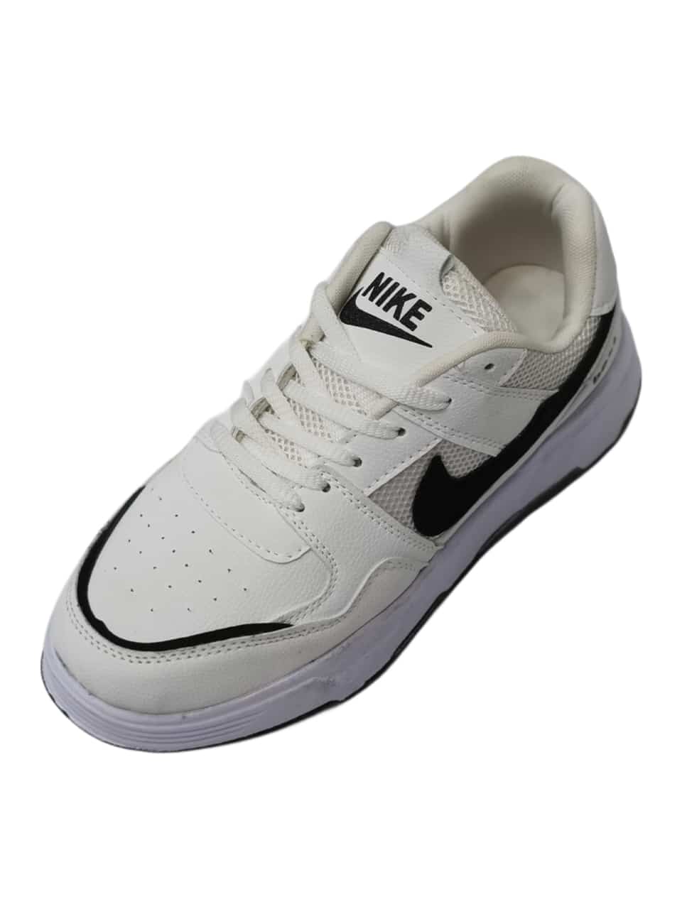کتونی-زیره-بلند-طرح-نایک-سفید-مشکی کتونی زیره بلند طرح نایک سفید مشکی nike best