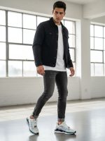 کفش کتونی پیاده روی طرح آدیداس سفید آبی - تصویر 2