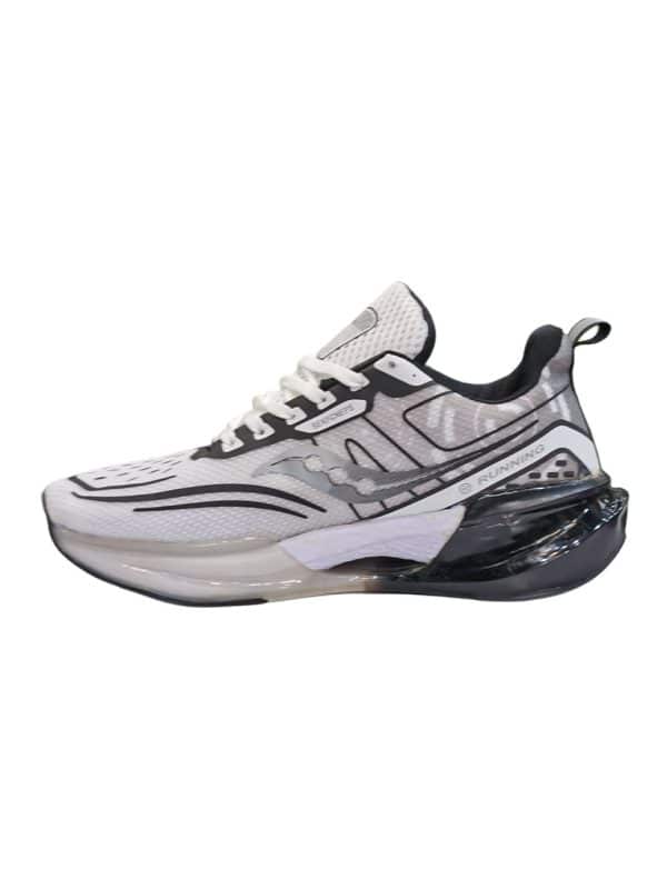 کفش ساکونی saucony دیسکی سفید مشکی راحت و نرم باشگاهی روزمره