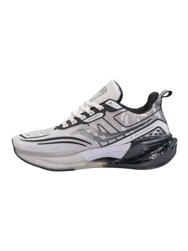 کفش ساکونی saucony دیسکی سفید مشکی راحت و نرم باشگاهی روزمره