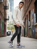 کفش کتونی ونس زارا طرح ZARA  طوسی - تصویر 2